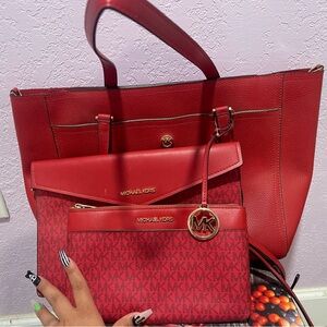 Red bundle Michael Kors bag